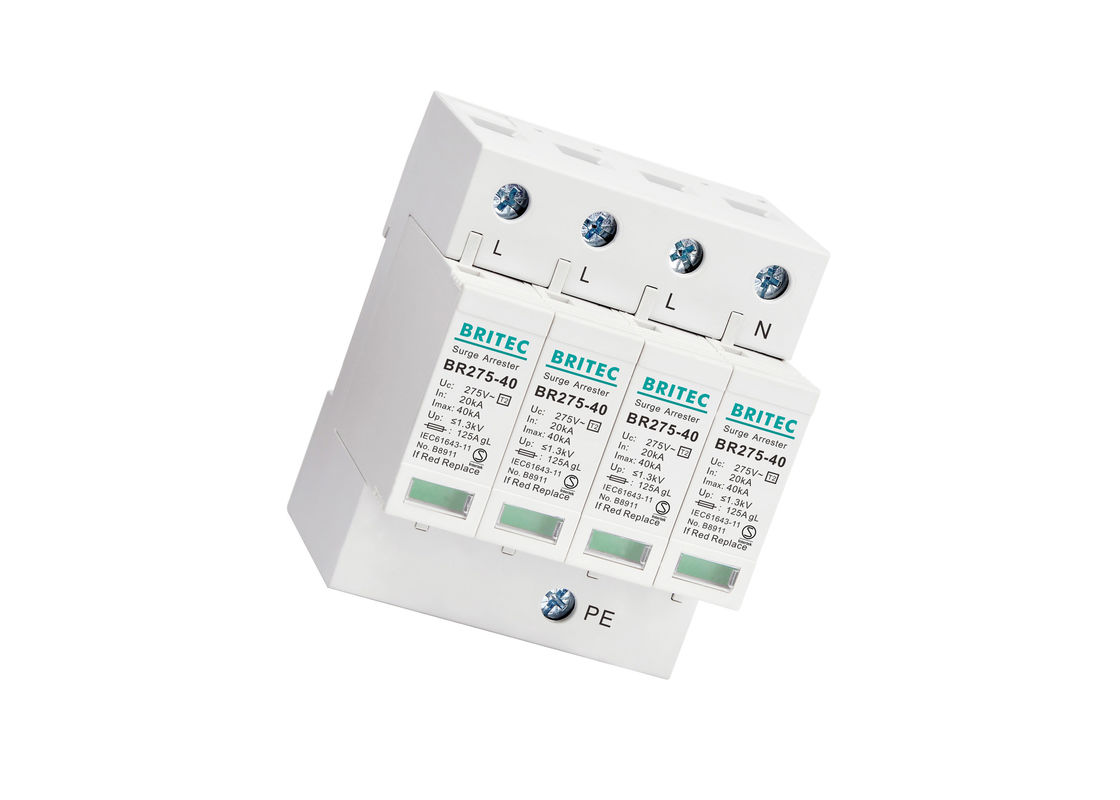 4 Poles Power Surge Protection Device AC Surge Protector 385Vfunction