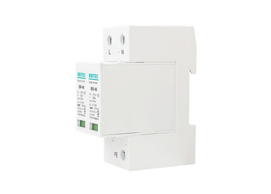 Lightning Arrester Class II Imax 40kA 2P 20-40kA DIN Rail ป้องกันไฟกระชากแรงดันไฟเกิน SPD