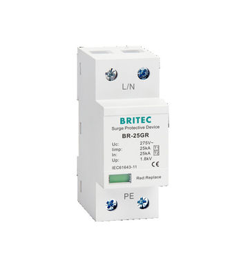 BR-25GR 1P 1P 3p Type Spd อุปกรณ์ป้องกันไฟกระชาก Lightning Arrester Supresor SPD type I และ type II