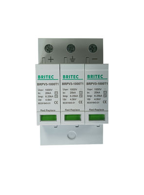 BRPV3-1000 T1 DC SPD Dc Surge Suppressor 3p อุปกรณ์ป้องกันแสงอาทิตย์