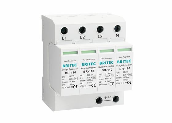 110KA ประเภทที่ 2 ป้องกันความแรงเกิน ระงับแรงกระแทก ป้องกันสายฟ้า