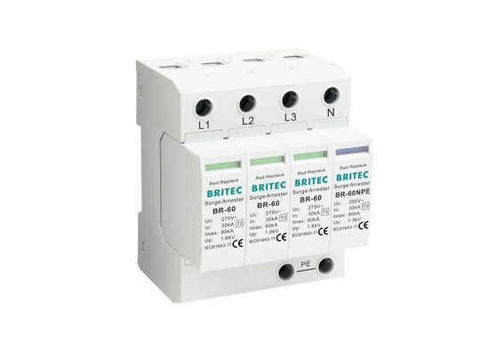 IEC61643-1 SPD แรงดันต่ำชนิดที่ 2 อุปกรณ์ป้องกันการสั่นสะเทือน