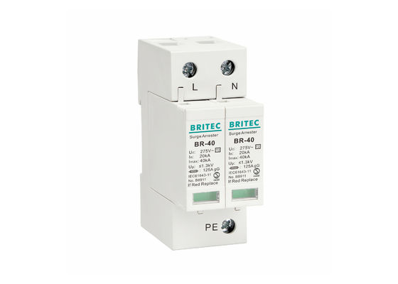 อุปกรณ์ป้องกันไฟกระชากแบบเฟสเดียว 2 อุปกรณ์ป้องกันไฟกระชากฟ้าผ่า