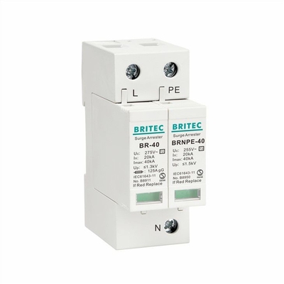 BR-40 3P+1 40kA Lightning Arrestor อุปกรณ์ป้องกันไฟกระชากฟ้าผ่า T2 spd