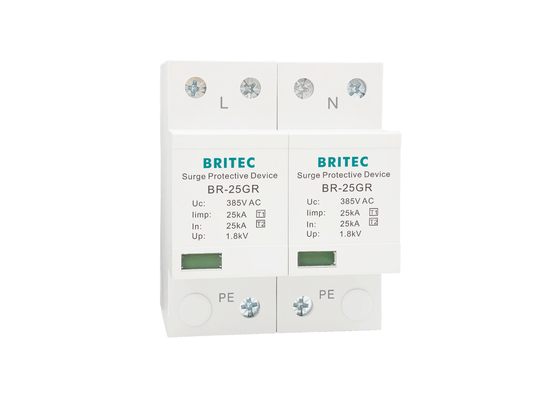 25kA Single Phase IP20 Type 1 อุปกรณ์ป้องกันการกระจายไฟ