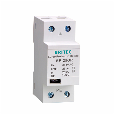 BR-25GR 48V Class I อุปกรณ์ป้องกันฟ้าผ่าแรงดันต่ำ 25kA 48V SPD Surge Filter ตัวป้องกันฟ้าผ่า