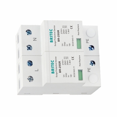 อุปกรณ์ป้องกันไฟกระชาก CE IP20 10/350us Type 1 TUV อุปกรณ์ป้องกันไฟกระชาก