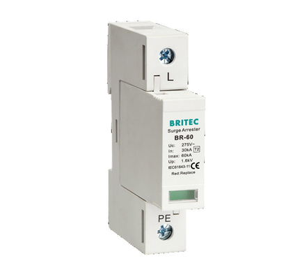 BR-60 3P+1 T2 Type 2 อุปกรณ์ป้องกันไฟกระชาก Lightning Thunder Protector Spd