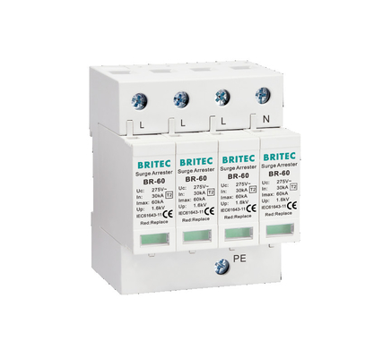 BR-60 3P+1 T2 Type 2 อุปกรณ์ป้องกันไฟกระชาก Lightning Thunder Protector Spd