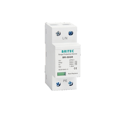 BR-50GR 275 3P Spd Ac Type 1 อุปกรณ์ป้องกันไฟกระชาก Lightning Arrester T1 T2 สามเฟส