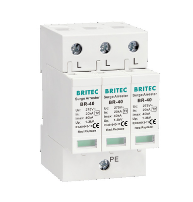 BR-40 2P อุปกรณ์ป้องกันการกระชับกระชับชั้น II Spd 275v ป้องกันการกระชับกระชับกระชับกระชับกระชับกระชับ