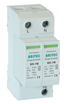 BR-7M 4P T1+T2 เครื่องกั้นการกระตุ้น B+C Spd เครื่องป้องกันการกระตุ้นแบบ1 spd
