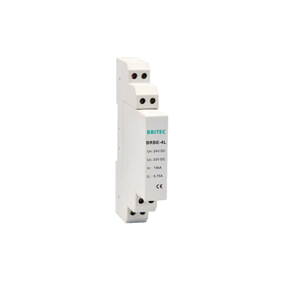 BRBD-4L 24V สัญญาณเซอร์จ์อารีสเตอร์ Spd ข้อมูลคุ้มครอง 20kA ข้อมูลการป้องกันเซอร์จ์