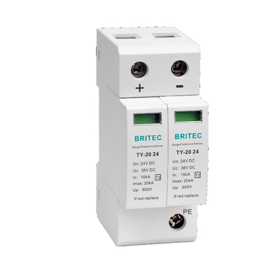 TY-20 24 SPD เครื่องป้องกันการกระจายไฟฟ้าไฟฟ้าไฟฟ้า 24 DC 36V DC spd เครื่องป้องกันการกระจายไฟฟ้าแสงอาทิตย์