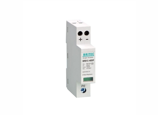 อุปกรณ์ป้องกันไฟกระชาก PV แบบปรับได้หนึ่ง 24V DC 56V อุปกรณ์ป้องกันไฟกระชากสำหรับอุปกรณ์ไฟฟ้า