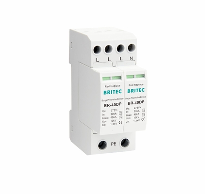 BR-275 20DP 2 AC Surge Protector ประเภท 3 ป้องกันสายฟ้า Spd Suppressor