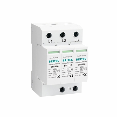BR-110 4P OEM Type 2 Surge Protector 275v อุปกรณ์ป้องกันการกระชับกระชับกระชับกระชับกระชับกระชับ