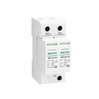 BR-40 48 DC SPD เครื่องป้องกันแรงกระจายไฟฟ้า 48V เครื่องปิดแรงกระจายไฟฟ้า