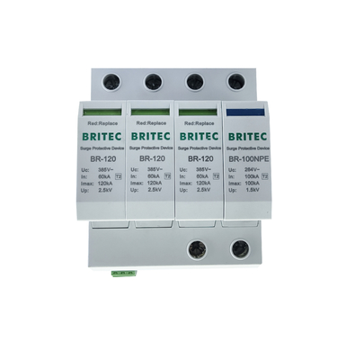 BR-120 เครื่องป้องกันการกระจายไฟฟ้าชนิด 2 เครื่องปิดสายฟ้าสําหรับระบบไฟฟ้า