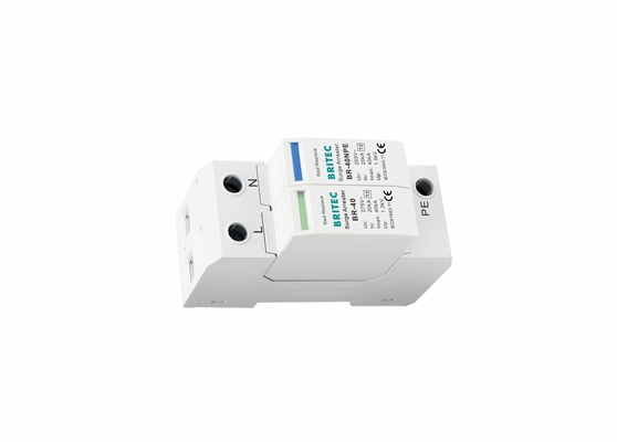 TVSS 150V / 275V / 320V / 385V / 440V 40KA Din Rail Power ป้องกันสายฟ้า