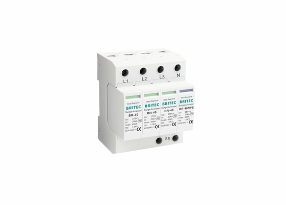 40ka SPD 3 Phase MOV Lightning Protector อุปกรณ์ป้องกันการกระชับกระจายไฟสําหรับบ้าน