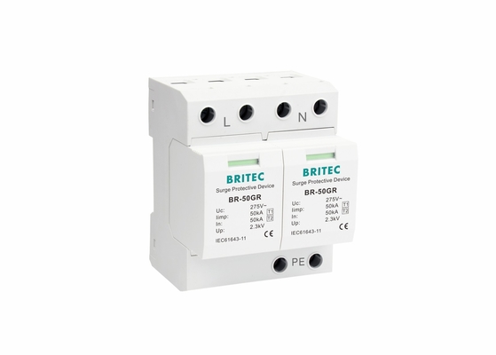 ระบบ AC 2P 50KA T1 เครื่องป้องกันฟ้าคะนอง