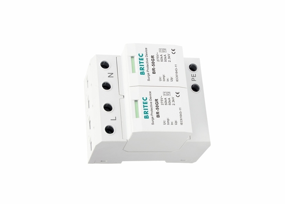 ระบบ AC 2P 50KA T1 เครื่องป้องกันฟ้าคะนอง