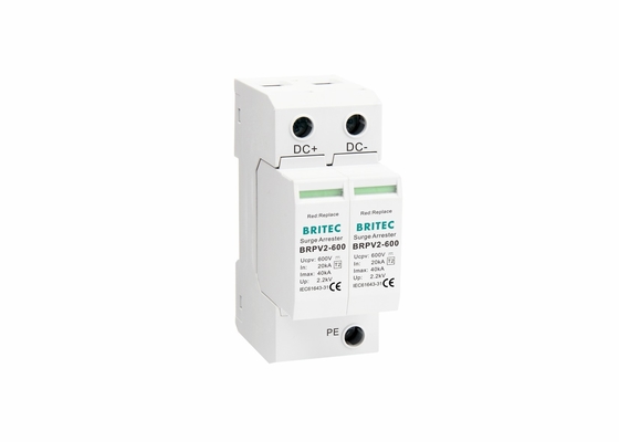 อุปกรณ์ป้องกันไฟกระชาก DC 600V PV Solar SPD Type 2 TUV Certified