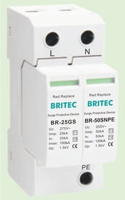 BR-25GS 1+1 spd t1 25ka เครื่องป้องกันการกระจายไฟฟ้า เครื่องป้องกันการกระจายไฟฟ้า