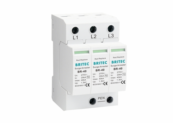 อุปกรณ์ป้องกันไฟกระชาก AC Type 2 แบบเสียบปลั๊ก 40KA 400V