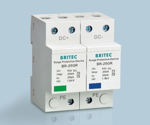 BR-25GR 48V Class I อุปกรณ์ป้องกันฟ้าผ่าแรงดันต่ำ 25kA 48V SPD Surge Filter ตัวป้องกันฟ้าผ่า