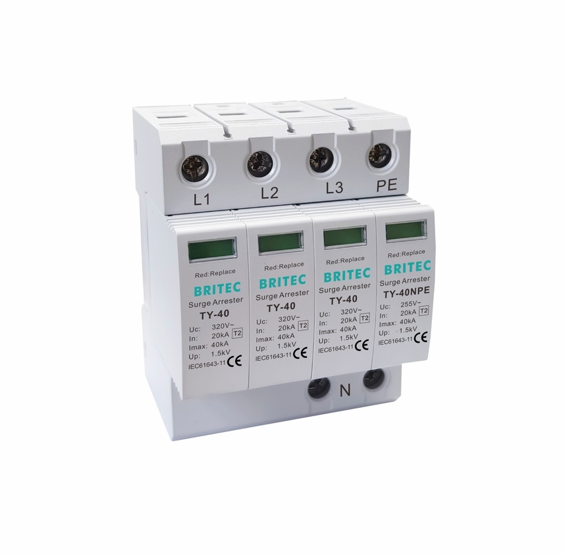 TY-40 3+1 MOV อุปกรณ์ป้องกันการกระชับกําลัง 3 ขั้นตอน SPD