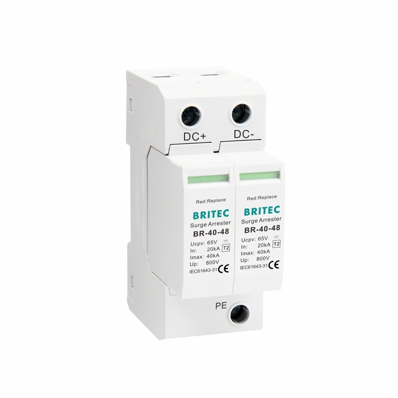 BR-40 48 DC SPD เครื่องป้องกันแรงกระจายไฟฟ้า 48V เครื่องปิดแรงกระจายไฟฟ้า
