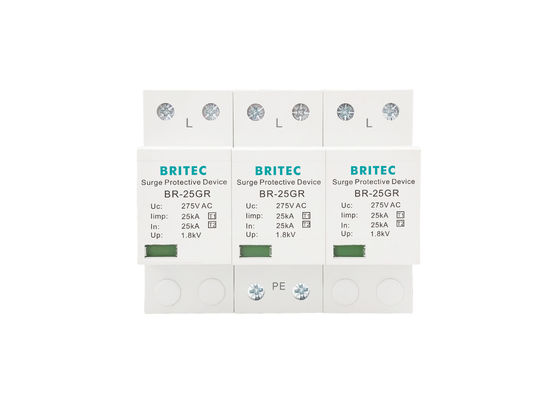 25kA Type 1 Surge Protector 3P 10 / 350 รูปแบบคลื่น บริการ OEM