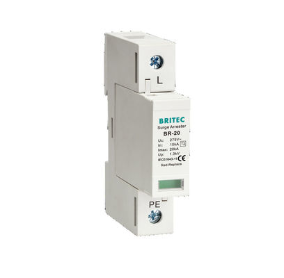 BR-20 3P+1 20kA อุปกรณ์ป้องกันไฟกระชาก Spd Earthing อุปกรณ์ป้องกันไฟกระชาก Lightning Arrester อุปกรณ์ป้องกันฟ้าผ่า อุปกรณ์ป้องกันไฟกระชากสามเฟส SPD ผู้ผลิต อุปกรณ์ป้องกันไฟกระชาก Spd