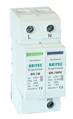 BR-7M 4P T1+T2 Surge Arrester B+C Spd เครื่องป้องกันการกระจายไฟฟ้า