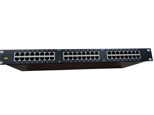 24 Port Rj45 Ethernet rackmount Network Lightning arrester Rack rj45 spd อุปกรณ์ป้องกันการกระจายอีเทอร์เน็ต