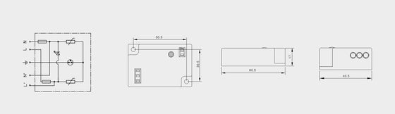 BRLED-08AST-10 อุปกรณ์ป้องกันไฟกระชากสำหรับไฟส่องสว่าง 10kA ไฟถนน LED อุปกรณ์ป้องกันไฟฟ้าสถิต ระบบไฟ LED ไฟถนน LED