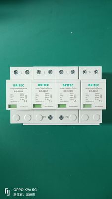 BR-50GR 4P ป้องกันไฟฟ้าแบบ Ac เครื่องป้องกันกระแสไฟชนิด 1 Spd spd t1 t2