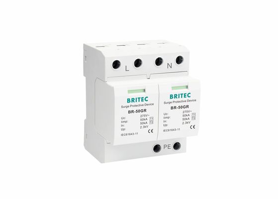 ระบบ AC 2P 50KA T1 เครื่องป้องกันฟ้าคะนอง