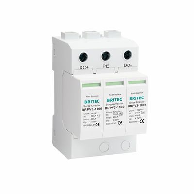 BRPV3-1500 40kA กระแสการทอดเสีย พลั๊กอินโมดูล DC ป้องกันกระแสไฟฟ้ากระแสไฟฟ้า ป้องกันกระแสไฟฟ้ากระแสไฟฟ้า