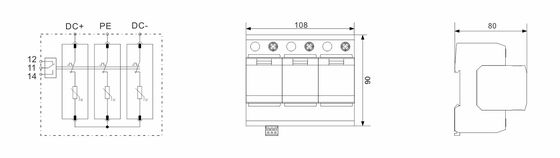 BRPV3-1000-20 DC SPD อินเวอร์เตอร์ ป้องกันกระแสไฟฟ้า