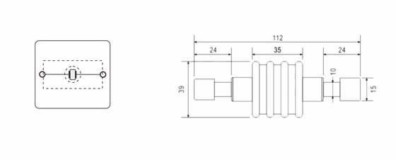 BR-ISG-100 การแยก Spark Gap Lightning Equipotential Bonding Connection Of Separated Earthing Systems การเชื่อมโยงความสมบูรณ์แบบของระบบการก่อดินที่แยกแยก