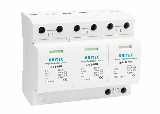 อุปกรณ์ป้องกันไฟกระชากอุตสาหกรรม 3 ขั้ว 3 เฟส 150 แบบปรับแรงดันไฟฟ้า