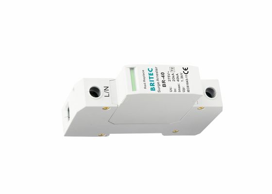 35 มิลลิเมตร Type 2 Surge Arrester Din Rail Surge Protector Type 2 - 1P
