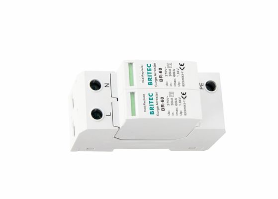 เครื่องปิดกระแสไฟฟ้ากระแสไฟฟ้า 60kA พร้อมโมดูลติดต่อและ UL94-V0 Thermoplastic สําหรับการป้องกันพลังงาน AC