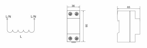 BRCI-63 ตัวเหนี่ยวนำแยกสัญญาณ ตัวเหนี่ยวนำแยกสัญญาณสำหรับระบบป้องกันฟ้าผ่า