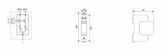 BR-40DP 48 ประเภท 2 DC 48V SPD 40kA อุปกรณ์ป้องกันการกระชับกระชับกระชับกระชับกระชับกระชับกระชับกระชับกระชับกระชับกระชับกระชับกระชับ