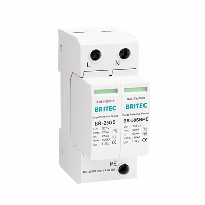 TUV BR-25GS 25kA 3P+N Type 1+2 Surge Protective Device for TT and TNS Systems