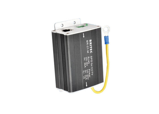 10kA ข้อมูลกล้องวงจรปิด SPD ป้องกันไฟกระชากตรวจสอบวิดีโอ Surge Arrester RJ45 ขั้ว